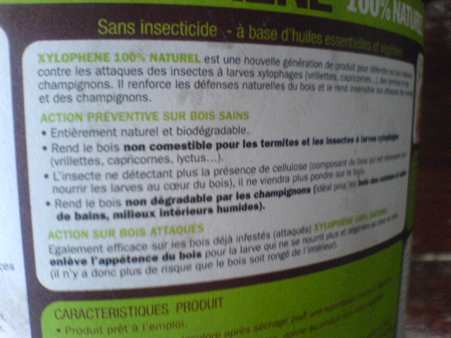 TRAITER LES SURFACES AU XYLOPHENE TRAITEMENT MEUBLES EN BOIS ANCIENS