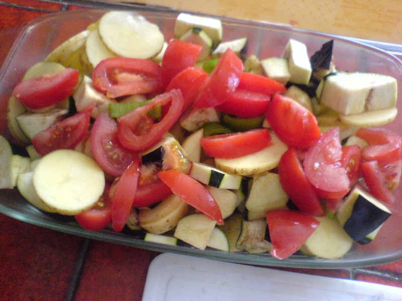 PLAT DE LEGUMES AU FOUR