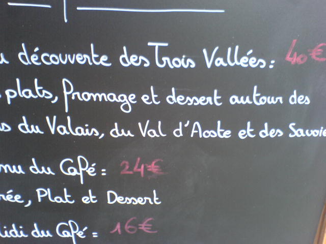 RESTAURANT CAFE DE L'ARVE CHAMONIX