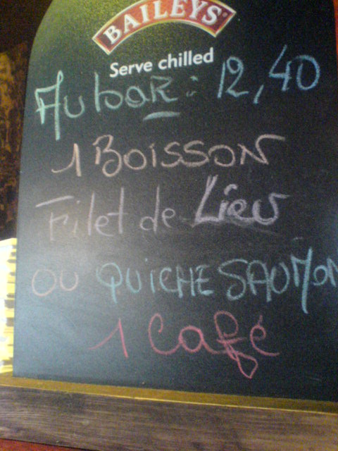 IRISH CORNER PARIS NATION RESTO RESTAU IRISH CORNER BIERE ST PATRICK 