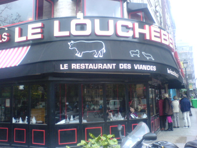 RESTO BRASSERIE VIANDES PARIS LE LOUCHEBEM PAVE BAVETTE FILET COTE DE BOEUF BONNES VIANDES AUX HALLES LE LOUCHEBEM