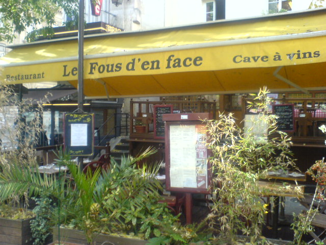 RESTO LES FOUS D EN FACE PARIS 