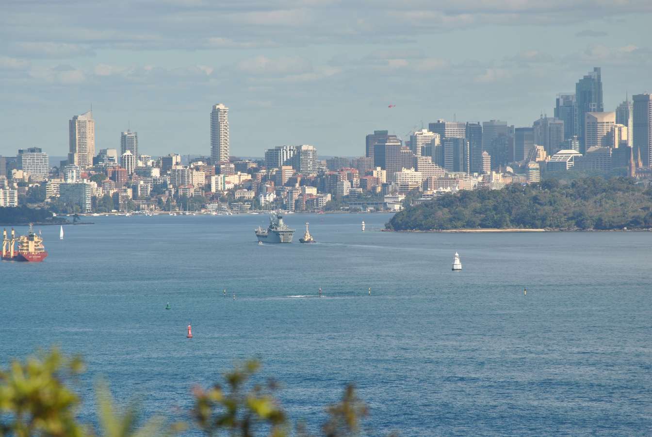 AUSTRALIE/A VIEW OF SYDNEY CITY FROM NORTH HEAD MANLY