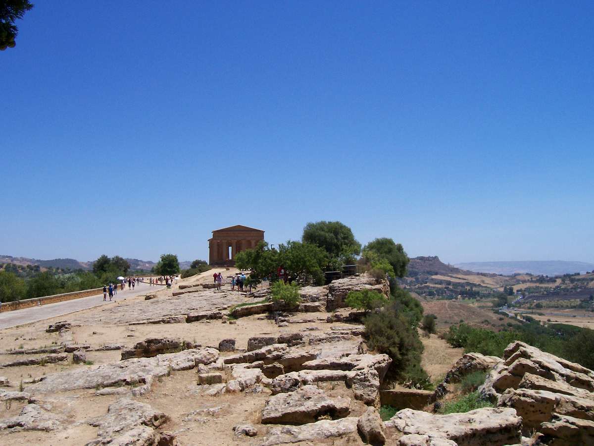 AGRIGENTE VALLEE DES TEMPLES TEMPLE DE LA CONCORDE SICILE