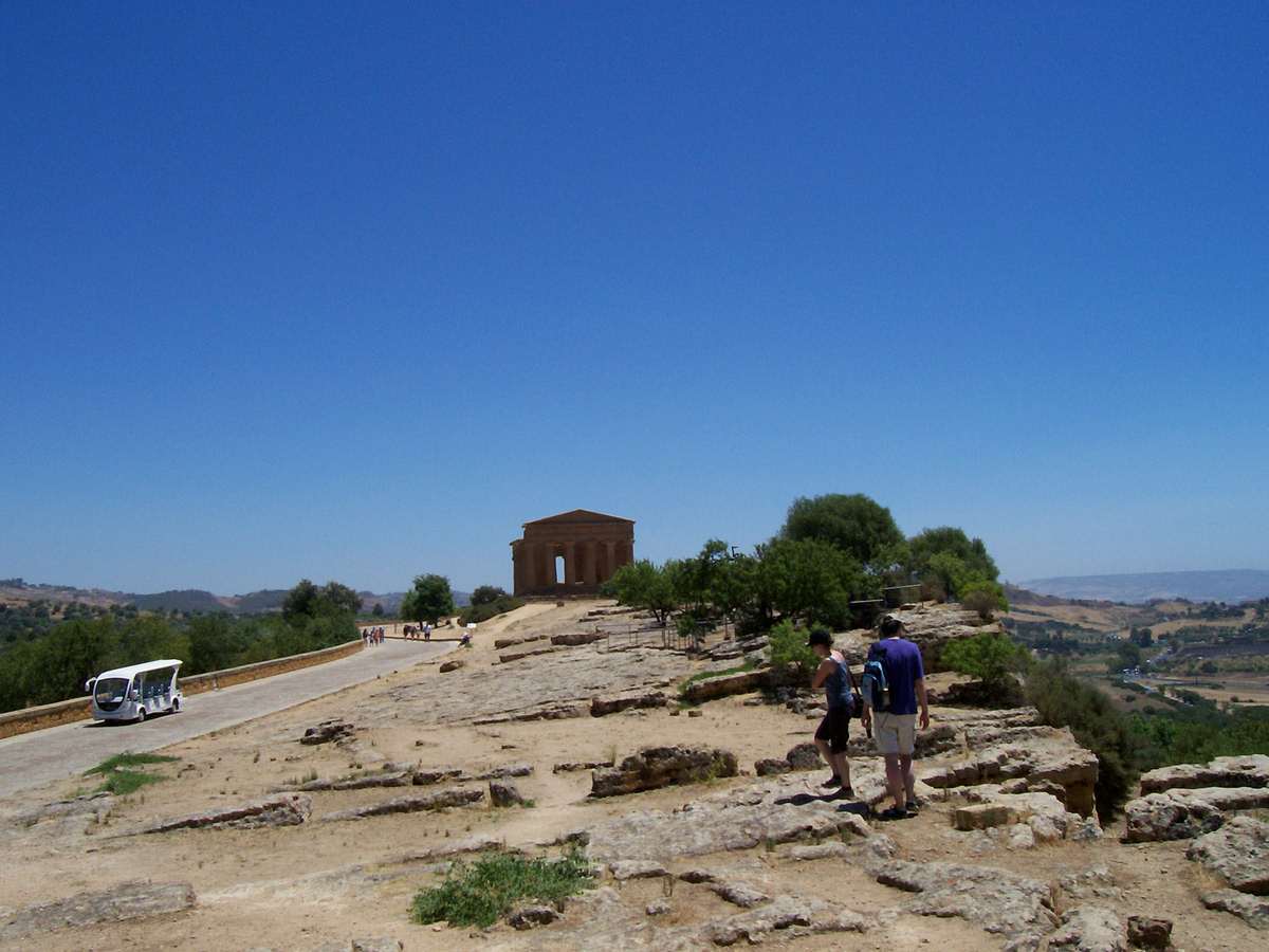 AGRIGENTE VALLEE DES TEMPLES TEMPLE DE LA CONCORDE SICILE