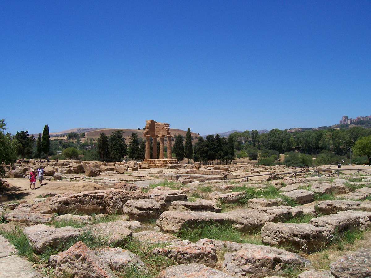 AGRIGENTE VALLEE DES TEMPLES TEMPLE DE LA CONCORDE SICILE