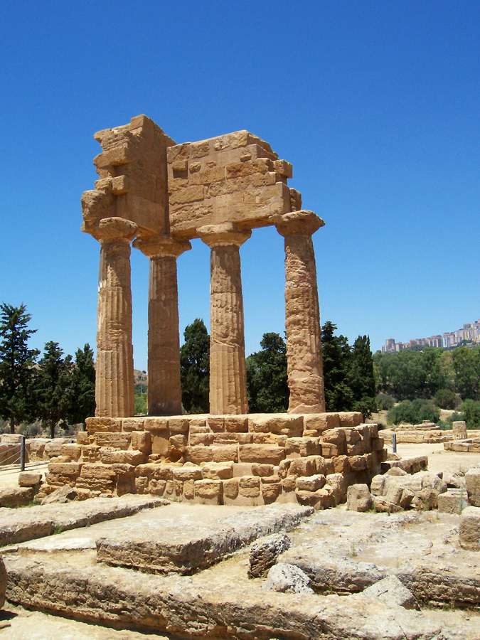 AGRIGENTE VALLEE DES TEMPLES TEMPLE DE LA CONCORDE SICILE