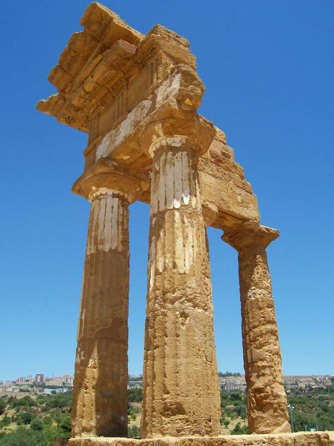 AGRIGENTE VALLEE DES TEMPLES TEMPLE DE LA CONCORDE SICILE