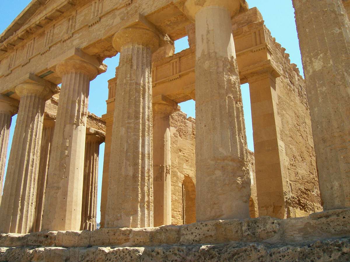 AGRIGENTE VALLEE DES TEMPLES TEMPLE DE LA CONCORDE SICILE