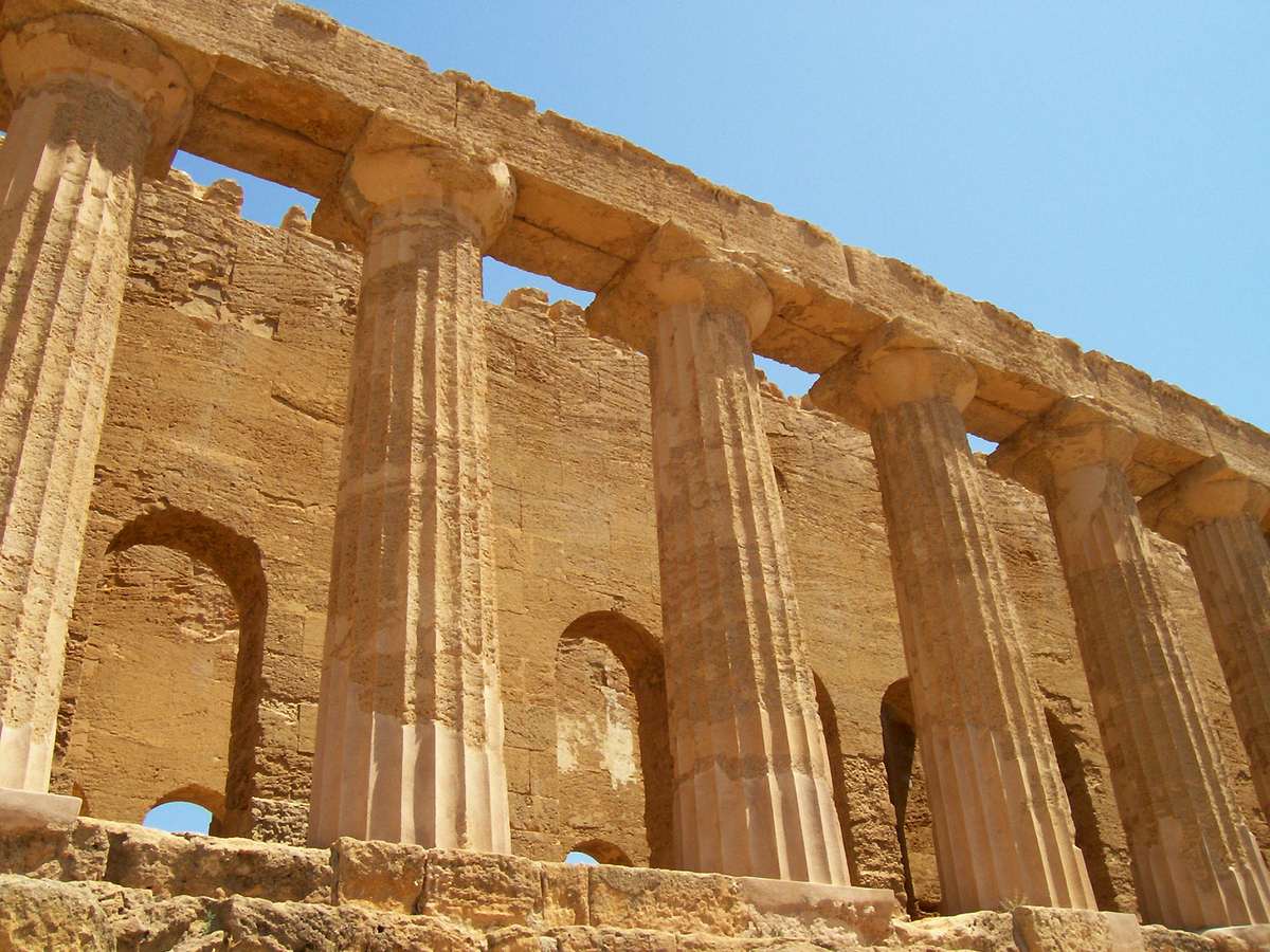 AGRIGENTE VALLEE DES TEMPLES TEMPLE DE LA CONCORDE SICILE