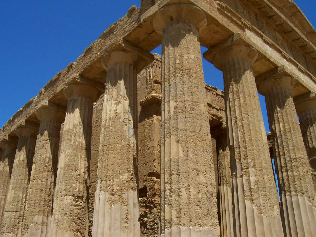 AGRIGENTE VALLEE DES TEMPLES TEMPLE DE LA CONCORDE SICILE
