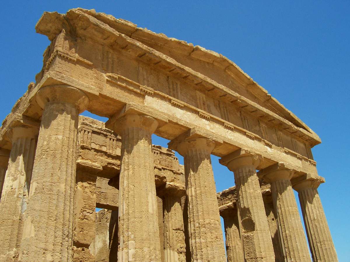 AGRIGENTE VALLEE DES TEMPLES TEMPLE DE LA CONCORDE SICILE