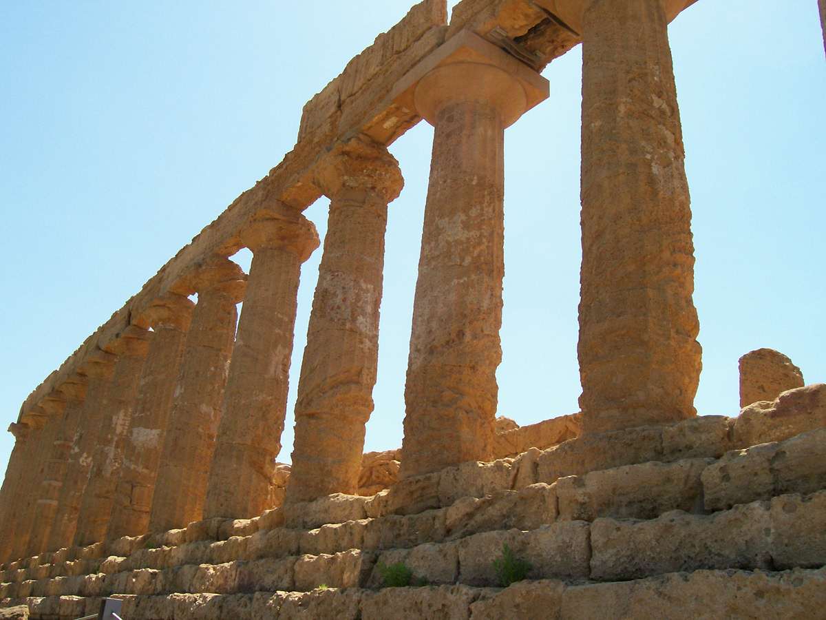 AGRIGENTE VALLEE DES TEMPLES TEMPLE DE LA CONCORDE SICILE