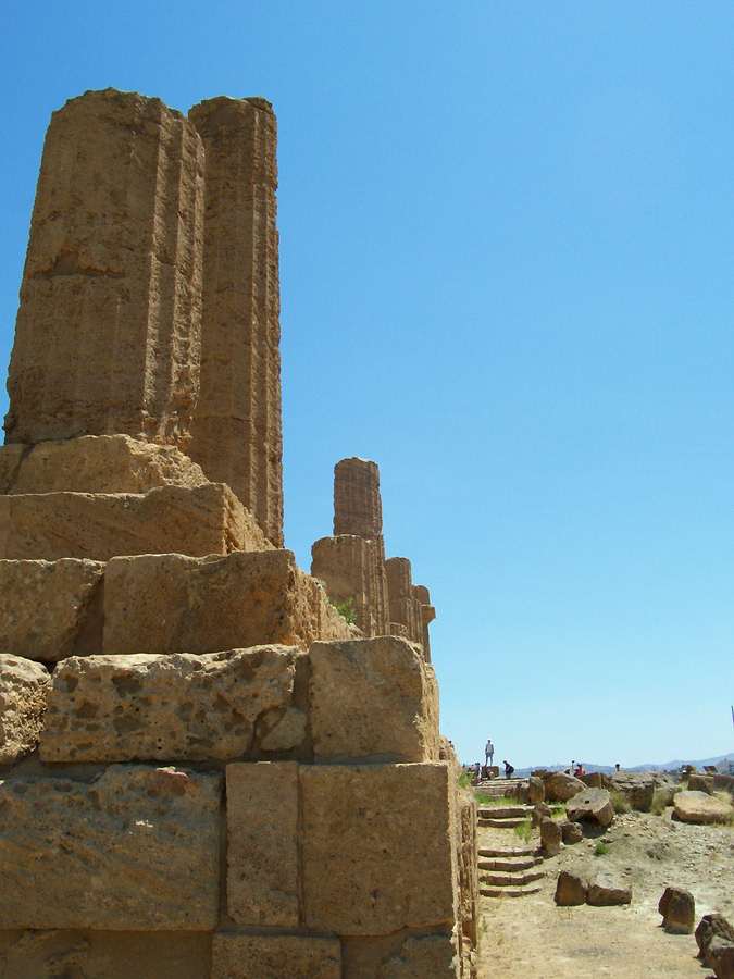 AGRIGENTE VALLEE DES TEMPLES TEMPLE DE LA CONCORDE SICILE"