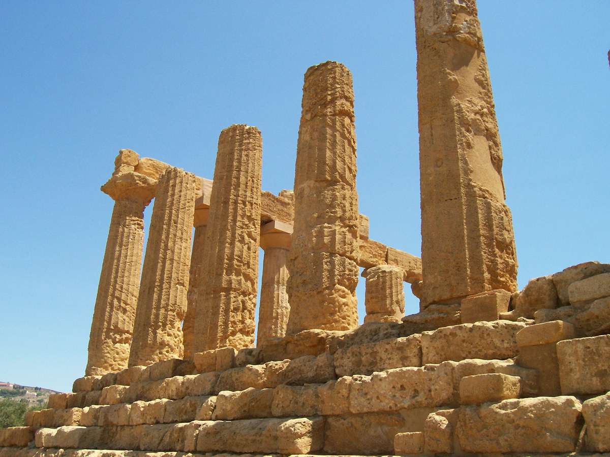 AGRIGENTE VALLEE DES TEMPLES TEMPLE DE LA CONCORDE SICILE