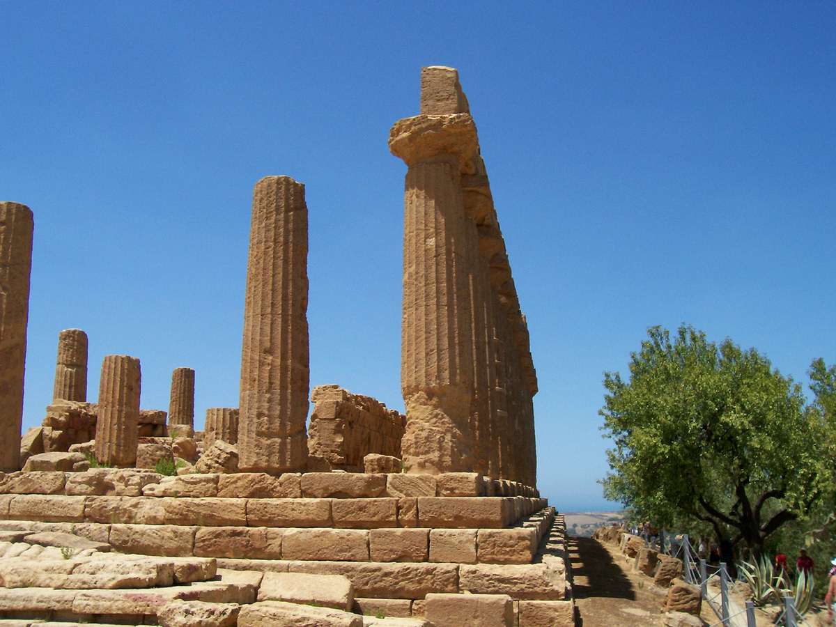 AGRIGENTE VALLEE DES TEMPLES TEMPLE DE LA CONCORDE SICILE
